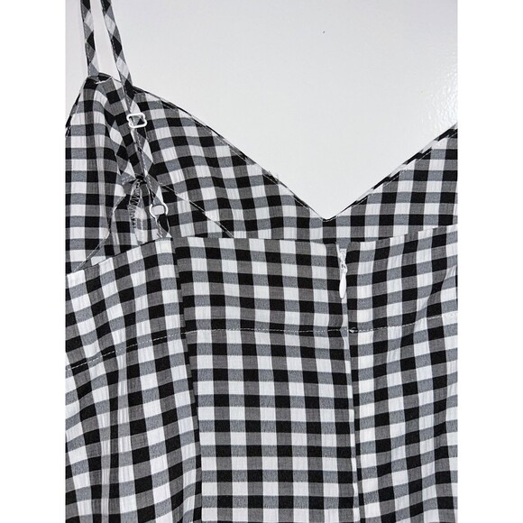 On 34th Macy’s Women's Gingham High-Low Midi Slip Dress size 10 NWT Cotton Blend - Picture 7 of 9